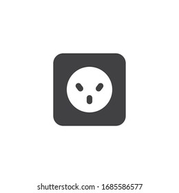 electric socket plug vector, illustration template