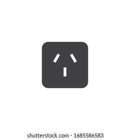 electric socket plug vector, illustration template