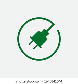 Electric socket vector concept template design illustration
