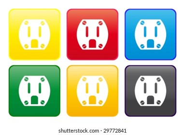Electric socket web button