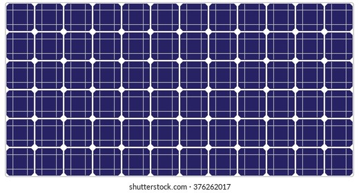 Electric solar panel. Renewable, regenerative, green energy concept. Vector illustration.
