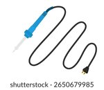 Electric soldering machine on a white background.