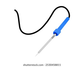 Electric soldering machine on a white background.