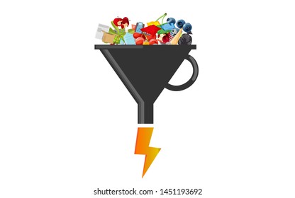 Electric source mix with water, fossil, and biomass power plants. Renewable and pollution electricity resources. Generation types of natural, thermal, hydro and chemical energy.