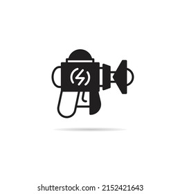 electric space gun icon vector illustration