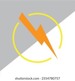 Electric spark vector design . 