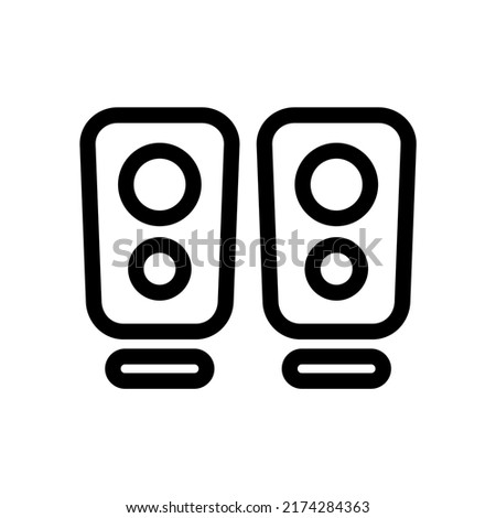 electric speaker icon vector illustration logo template for many purpose. Isolated on white background. unique style