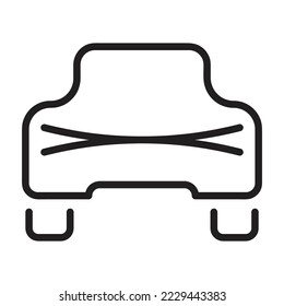 Electric sport car icon, futuristic, green, smart vehicle, innovation car icon, logo and symbol vector illustration