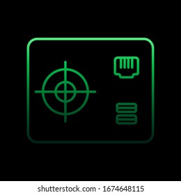 Icono del nolan estabilizador eléctrico. Línea delgada simple, contorno vectorial de iconos de hardware para ui y ux, sitio web o aplicación móvil