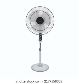 Ilustración de diseño del vector del ventilador de soporte eléctrico