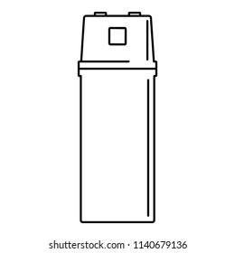Electric starter icon. Outline illustration of electric starter vector icon for web design isolated on white background