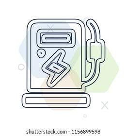 Electric station icon vector can be used as png, Electric station