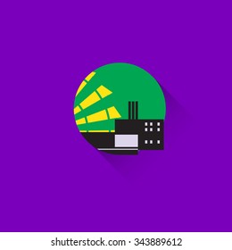 Electric Station. Illustration Energy Industry