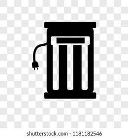 Electric station vector icon isolated on transparent background, Electric station logo concept