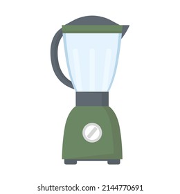 Electric stationary blender. For making drinks - smoothies,  cocktails.  Flat vector illustration isolated on white background