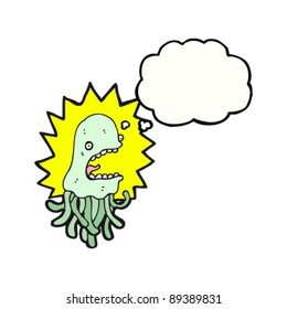 electric stinging jellyfish cartoon