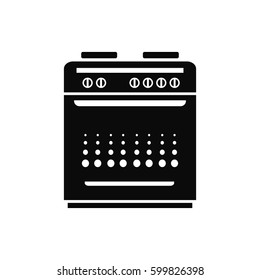 electric stove icon vector