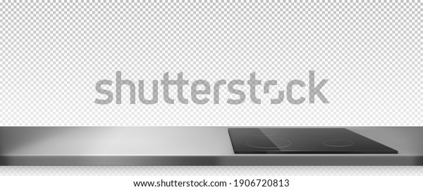 Electric Stove Induction Cooking Panel On Stock Vector (Royalty Free ...