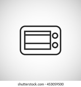 electric stove line icon