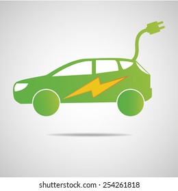 Electric suv car icon