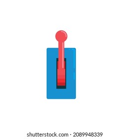 Cartoon-Vektorsymbol für Elektroschalter    Designvorlage 