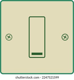 Electric Switch. Flat style. Isolated on white background.