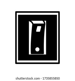 electric switch 
icon design, flat style trendy collection