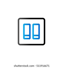 Electric switch icon in duo tone color. Electronic household