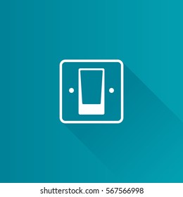 Electric switch icon in Metro user interface color style. Electronic household
