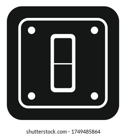 Electric switch icon. Simple illustration of electric switch vector icon for web design isolated on white background