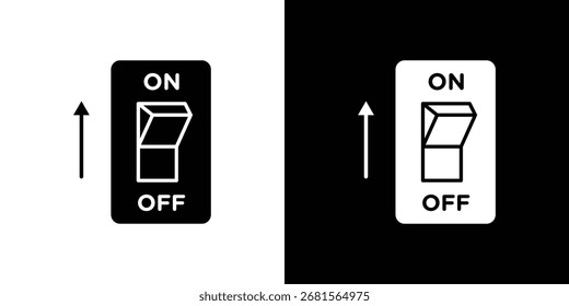 Icono de interruptor eléctrico para Plantillas, Diseños web e infografías