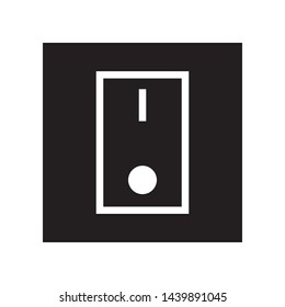 Electric switch icon in trendy flat style design. Vector graphic illustration. Suitable for website design, logo, and ui. EPS 10.