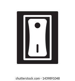 Electric switch icon in trendy flat style design. Vector graphic illustration. Suitable for website design, logo, and ui. EPS 10.