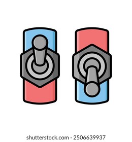 Elektrischer Schalter Symbol Vektor Design-Vorlage einfach und sauber