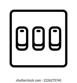 Electric switch icon. vector illustration