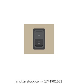 electric switch icon vector logo design