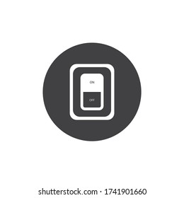 electric switch icon vector logo design