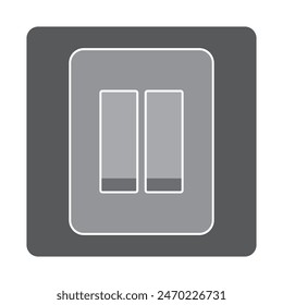 Electric switch icon vector logo design