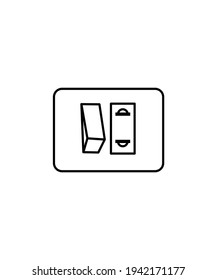 electric switch icon,vector best line icon.