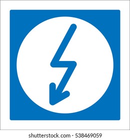 Electric symbol, power icon, vector illustration