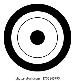 Electric symbol type cooking surfaces sign utensil destination panel icon in circle round black color vector illustration flat style image