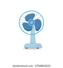 Electric Table Fan Vector Illustration