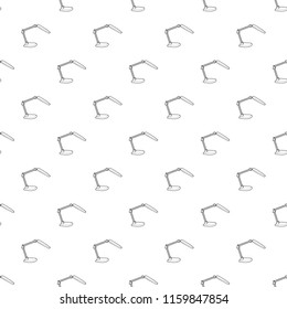 Electric table lamp icon in outline style isolated on white background. Illumination symbol