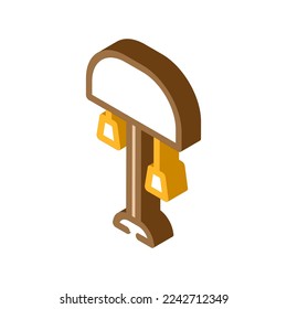 electric table lamp isometric icon vector. electric table lamp sign. isolated symbol illustration