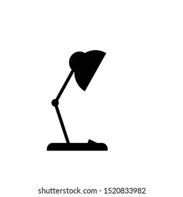 Electric table lamp line icon, outline vector sign, linear style pictogram isolated on white. Desk office lamp symbol, logo illustration. Editable stroke