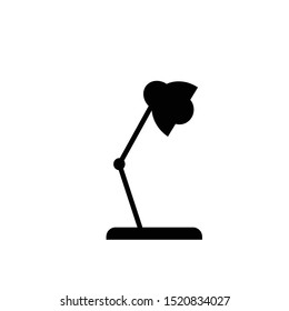 Electric table lamp line icon, outline vector sign, linear style pictogram isolated on white. Desk office lamp symbol, logo illustration. Editable stroke
