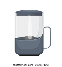 electric teapot tea kettle cartoon. electric teapot tea kettle sign. isolated symbol vector illustration