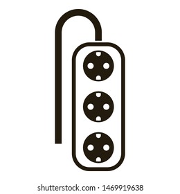 Electric tee icon. Simple illustration of electric tee vector icon for web design isolated on white background