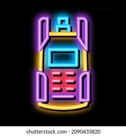 electric tester cable neon light sign vector. Glowing bright icon electric tester cable sign. transparent symbol illustration