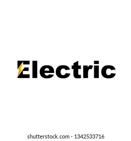Electric Text Font Logo Design Inspiration